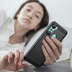 Carcasa Flexible Carbon compatibila cu Infinix Hot 12 Pro Black 6 - lerato.ro