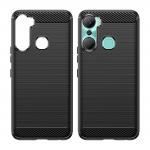 Carcasa Flexible Carbon compatibila cu Infinix Hot 12 Pro Black 8 - lerato.ro