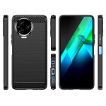 Carcasa Flexible Carbon compatibila cu Infinix Note 12 2023 / Note 12 Pro Black 5 - lerato.ro