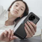 Carcasa Flexible Carbon compatibila cu Infinix Note 12 2023 / Note 12 Pro Black 4 - lerato.ro