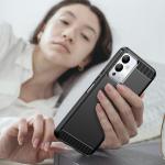 Carcasa Flexible Carbon compatibila cu Infinix Note 12i Black 6 - lerato.ro