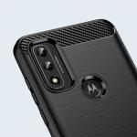 Carcasa Flexible Carbon compatibila cu Motorola Moto G Play 2022 Black