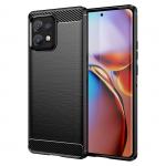 Carcasa Flexible Carbon compatibila cu Motorola Edge Plus 2023 / Moto X40 / Moto X40 Pro Black 2 - lerato.ro