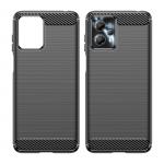 Carcasa Flexible Carbon compatibila cu Motorola Moto G13 / G53 5G Black 5 - lerato.ro