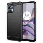 Carcasa Flexible Carbon compatibila cu Motorola Moto G13 Black 2 - lerato.ro