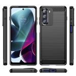 Carcasa Flexible Carbon compatibila cu Motorola Moto G200 5G / Edge S30 Black 7 - lerato.ro