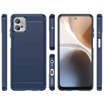 Carcasa Flexible Carbon compatibila cu Motorola Moto G32 Blue 8 - lerato.ro