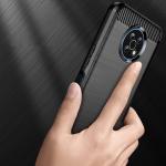 Carcasa Flexible Carbon compatibila cu Motorola Moto G50 Black 4 - lerato.ro
