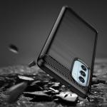 Carcasa Flexible Carbon compatibila cu Motorola Moto G51 5G Black 9 - lerato.ro