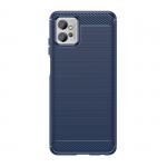 Carcasa Flexible Carbon compatibila cu Motorola Moto G52/G82 5G Blue 2 - lerato.ro