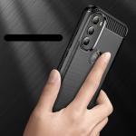 Carcasa Flexible Carbon compatibila cu Motorola Moto G71 5G Black 9 - lerato.ro