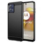Carcasa Flexible Carbon compatibila cu Motorola Moto G73 5G Black 2 - lerato.ro