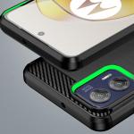 Carcasa Flexible Carbon compatibila cu Motorola Moto G73 5G Black 3 - lerato.ro