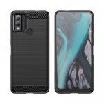 Carcasa Flexible Carbon compatibila cu Nokia C22 Black 4 - lerato.ro