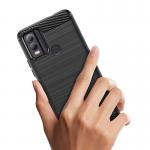 Carcasa Flexible Carbon compatibila cu Nokia C22 Black 6 - lerato.ro