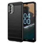 Carcasa Flexible Carbon compatibila cu Nokia G400 Black 2 - lerato.ro
