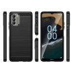Carcasa Flexible Carbon compatibila cu Nokia G400 Black 4 - lerato.ro