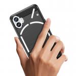Carcasa Flexible Carbon compatibila cu Nothing Phone 1 Black 11 - lerato.ro