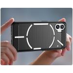 Carcasa Flexible Carbon compatibila cu Nothing Phone 1 Black