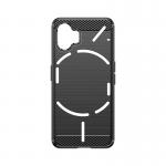 Carcasa Flexible Carbon compatibila cu Nothing Phone 2 Black 4 - lerato.ro