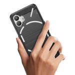 Carcasa Flexible Carbon compatibila cu Nothing Phone 2 Black 5 - lerato.ro