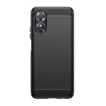 Carcasa Flexible Carbon compatibila cu Oppo A17 Black 2 - lerato.ro