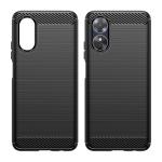 Carcasa Flexible Carbon compatibila cu Oppo A17 Black 4 - lerato.ro