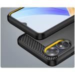 Carcasa Flexible Carbon compatibila cu Oppo A17 Black 9 - lerato.ro
