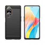 Carcasa Flexible Carbon compatibila cu Oppo A98 5G Black 5 - lerato.ro