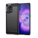 Carcasa Flexible Carbon compatibila cu Oppo Find X5 Black 2 - lerato.ro