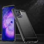 Carcasa Flexible Carbon compatibila cu Oppo Find X5 Black 3 - lerato.ro