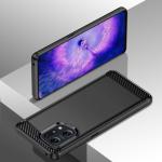 Carcasa Flexible Carbon compatibila cu Oppo Find X5 Black 7 - lerato.ro