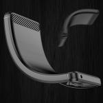 Carcasa Flexible Carbon compatibila cu Oppo Find X5 Black 8 - lerato.ro