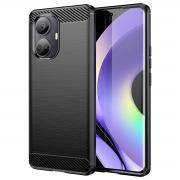 Carcasa Flexible Carbon compatibila cu Realme 10 Pro Plus Black