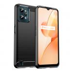 Carcasa Flexible Carbon compatibila cu Realme C31 Black 2 - lerato.ro