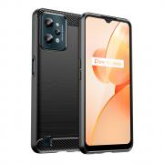 Carcasa Flexible Carbon compatibila cu Realme C31 Black