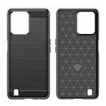 Carcasa Flexible Carbon compatibila cu Realme C31 Black 5 - lerato.ro