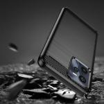 Carcasa Flexible Carbon compatibila cu Realme C35 Black 6 - lerato.ro