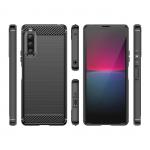 Carcasa Flexible Carbon compatibila cu Sony Xperia 10 V Black 7 - lerato.ro