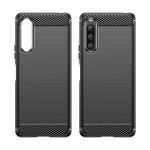 Carcasa Flexible Carbon compatibila cu Sony Xperia 10 V Black 5 - lerato.ro