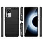 Carcasa Flexible Carbon compatibila cu Xiaomi 12T / 12T Pro Black 7 - lerato.ro