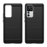 Carcasa Flexible Carbon compatibila cu Xiaomi 12T / 12T Pro Black 3 - lerato.ro