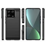 Carcasa Flexible Carbon compatibila cu Xiaomi 13 Pro Black 10 - lerato.ro