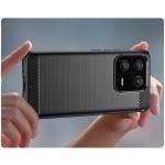 Carcasa Flexible Carbon compatibila cu Xiaomi 13 Pro Black 3 - lerato.ro