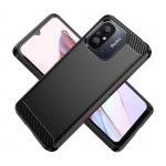 Carcasa Flexible Carbon compatibila cu Xiaomi Poco C55 / Redmi 12C Black 3 - lerato.ro