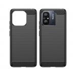 Carcasa Flexible Carbon compatibila cu Xiaomi Poco C55 / Redmi 12C Black 6 - lerato.ro