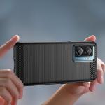 Carcasa Flexible Carbon compatibila cu Xiaomi Poco F4 5G Black 7 - lerato.ro