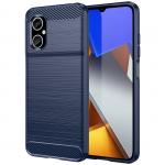 Carcasa Flexible Carbon compatibila cu Xiaomi Poco M4 5G / Redmi 10 5G / Redmi Note 11E Blue 2 - lerato.ro