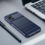 Carcasa Flexible Carbon compatibila cu Xiaomi Poco M4 5G / Redmi 10 5G / Redmi Note 11E Blue 3 - lerato.ro