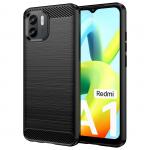 Carcasa Flexible Carbon compatibila cu Xiaomi Redmi A1 Black 2 - lerato.ro